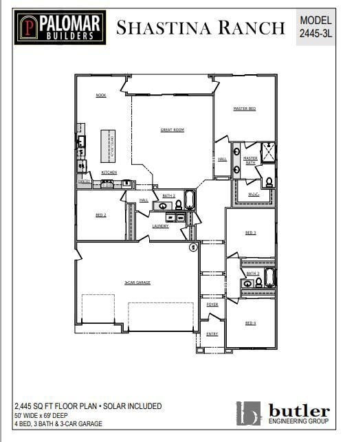 2445 Sq Ft- Floor Plan