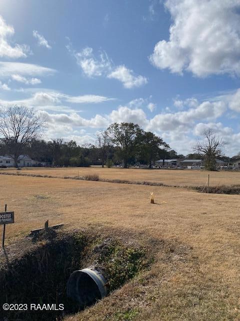 Lot is west of ditch