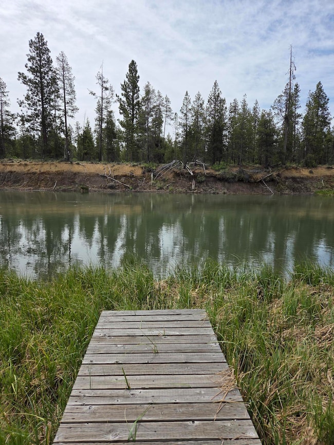 Across from high river bank