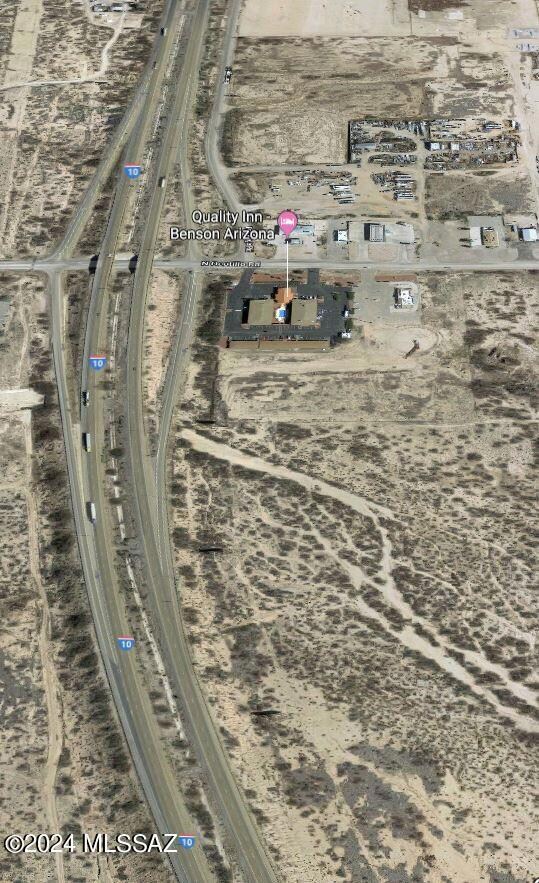 Aerial  - Billboard heading west - The T