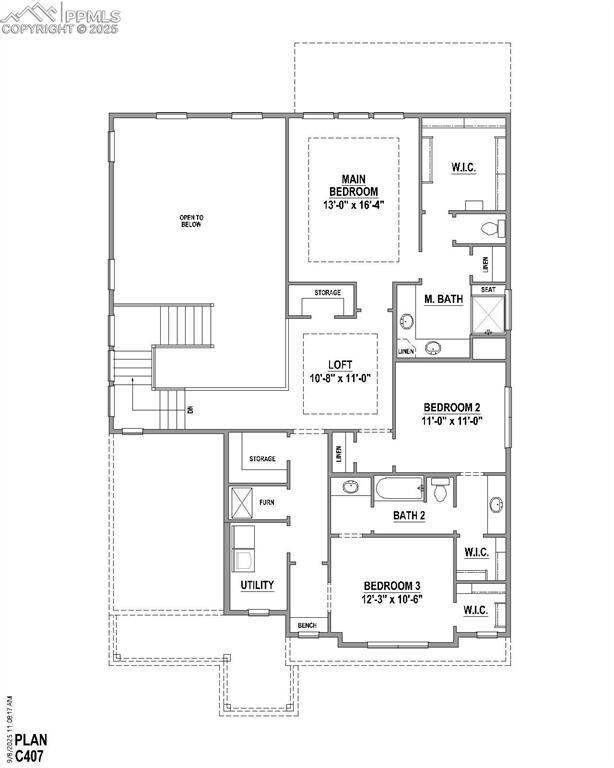 View of room layout