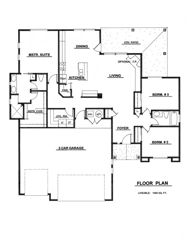 Ozark - 1560sf Floor Plan
