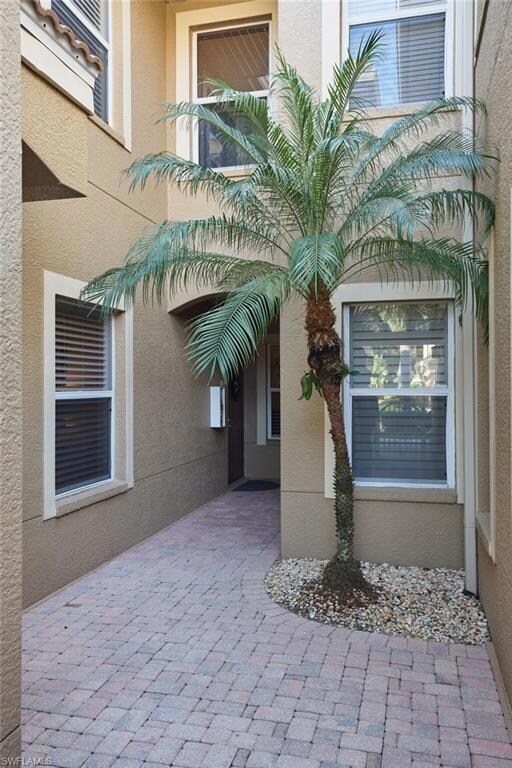 View of walkway to property