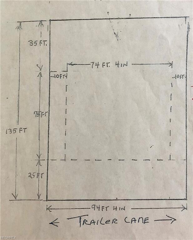 Sketch of potentially buildable area