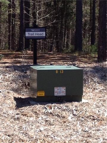 Trail Head along side of lot