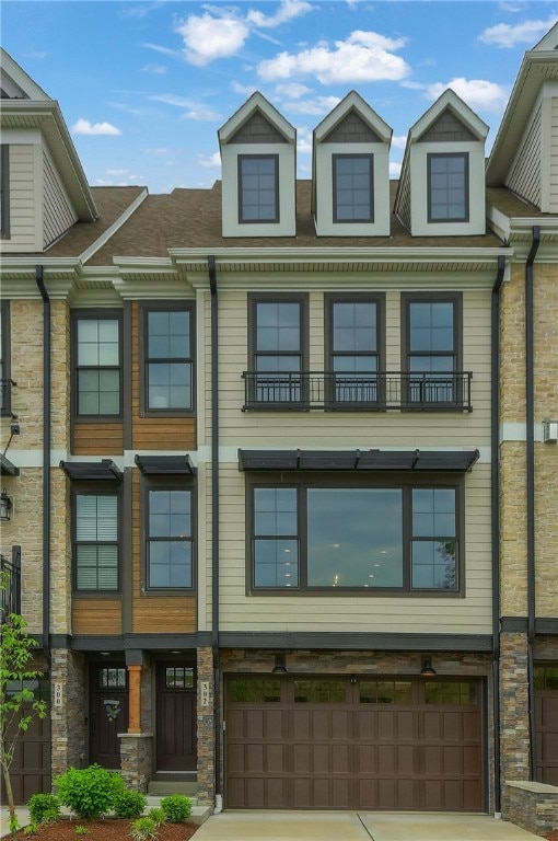 This stylish townhome features a rich blend of sto