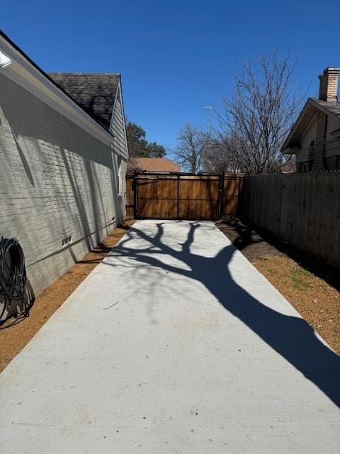 View of patio / terrace featuring fence