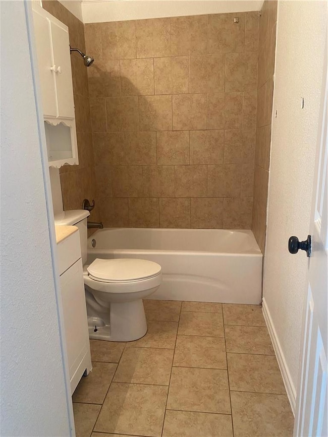 Bathroom with tile floor
