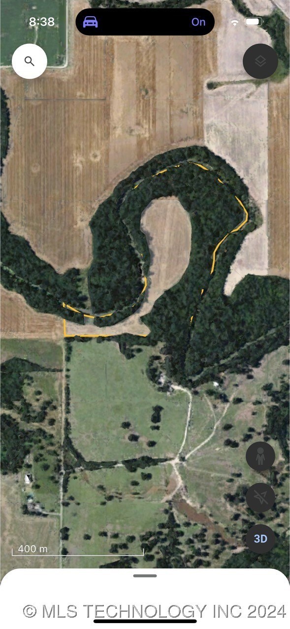 Eastern parcel that will be surveyed off. All line