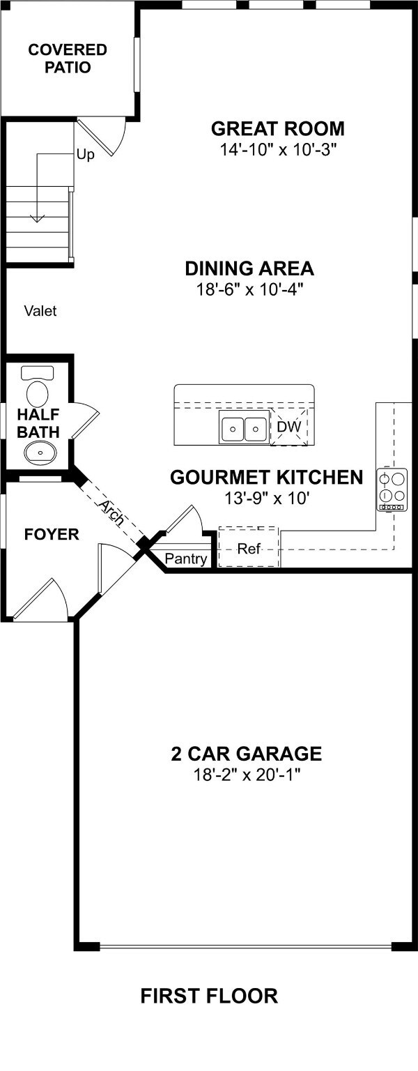 The Frances floor plan by K. Hovnanian Homes. 1st