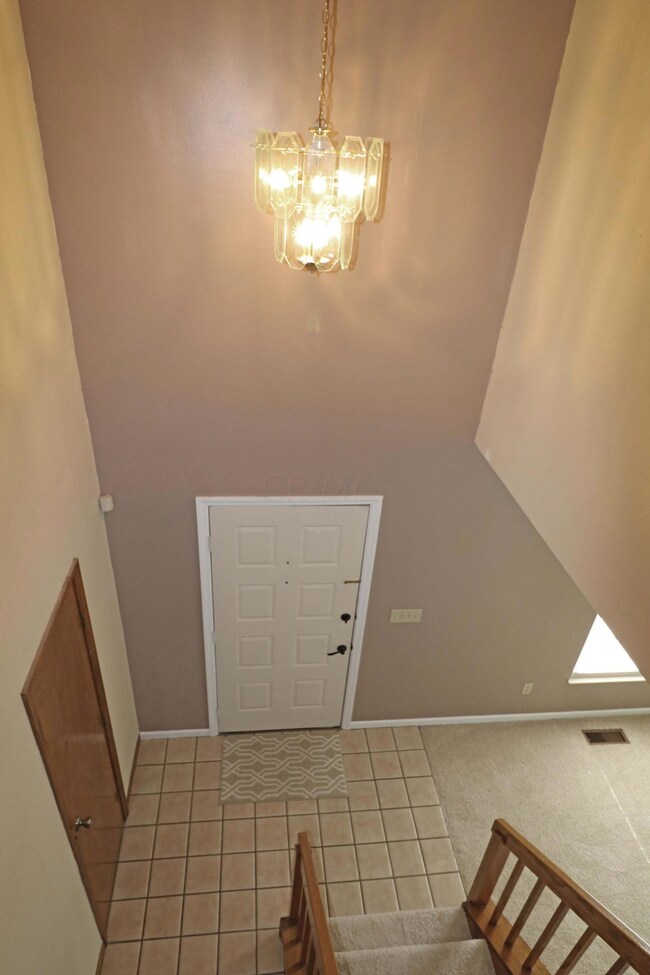 View from upper level landing