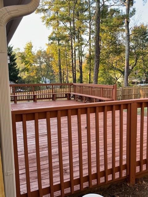 View of deck