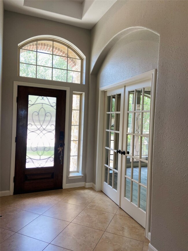 Front Door, with arched windows mimic the accent to your French doors, the choice is yours to make your own perfect extra room.