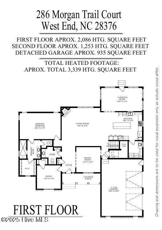 Floor plan, main level