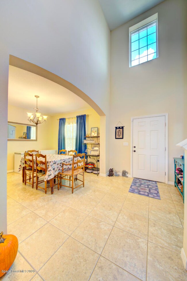 foyer with 2 story ceiling