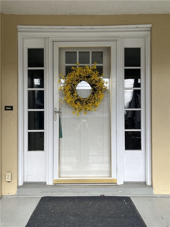 Gleaming  arts&crafts door with original sparkly w