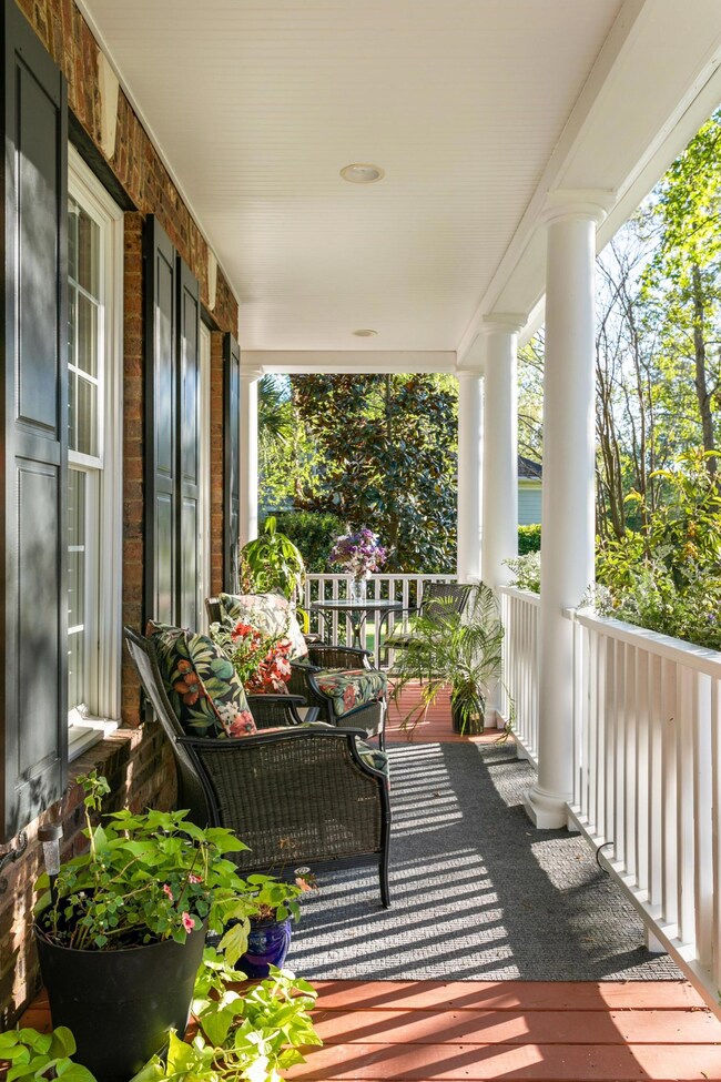 Wraparound front porch