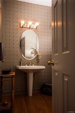 Half bath on first floor.