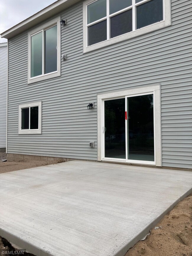 Rear patio already installed and ready to be enjoyed!