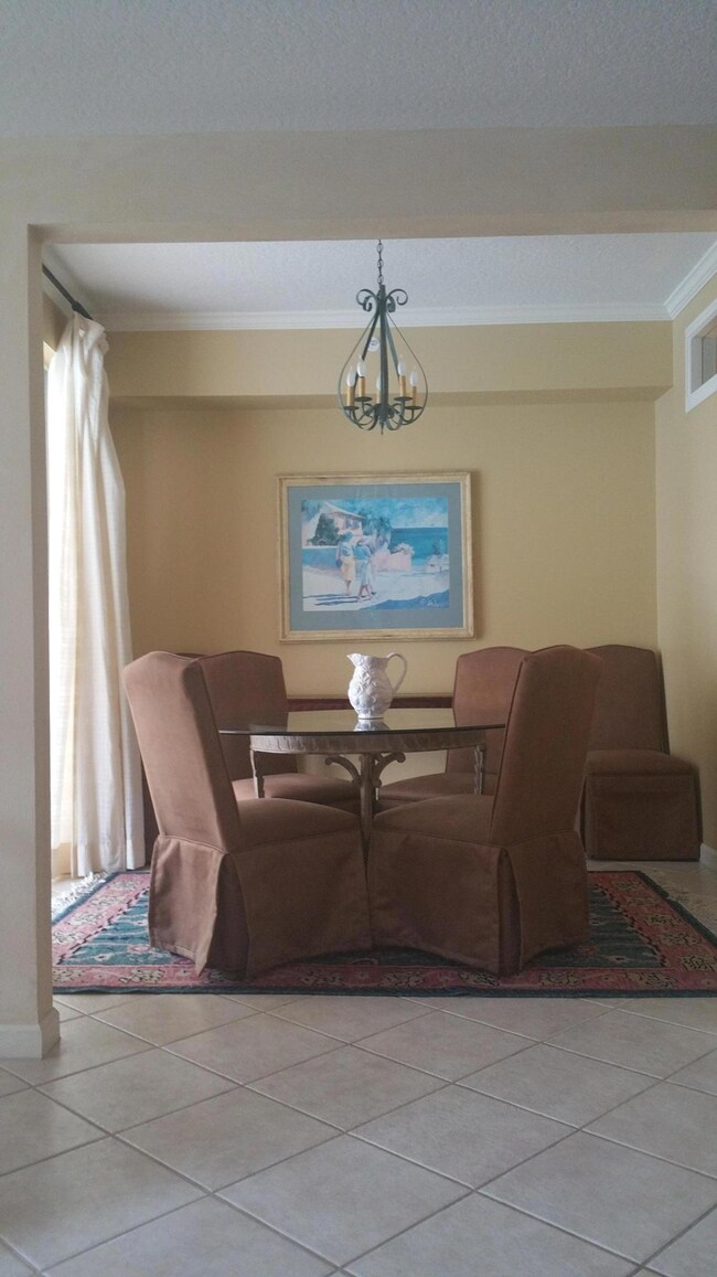 Dining room unique to this unit