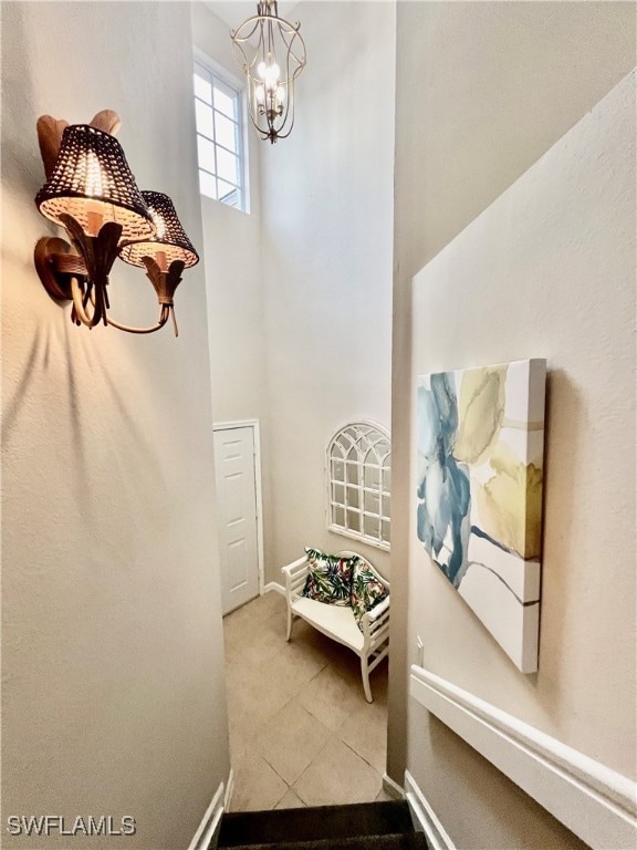 1st floor entry and stairs to 2nd floor