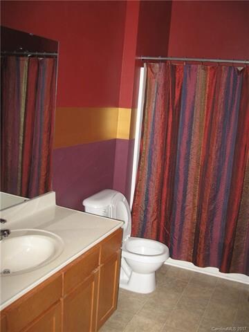 Hall bathroom with decorator flair!