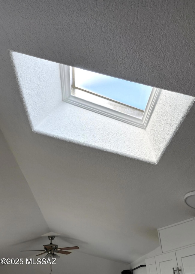 Kitchen skylight and living room ceiling