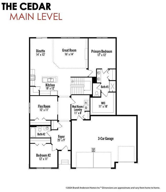 Cedar Main Floor Layout