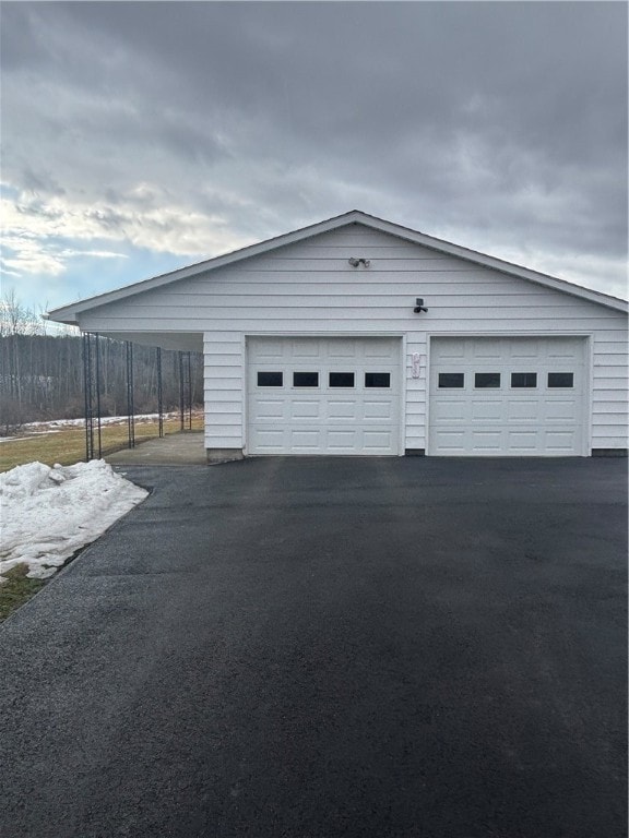 Two car garage
