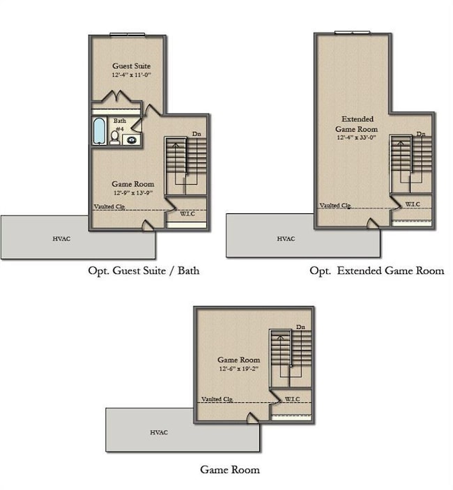 View of optional upstairs if you do not want a true ranch plan