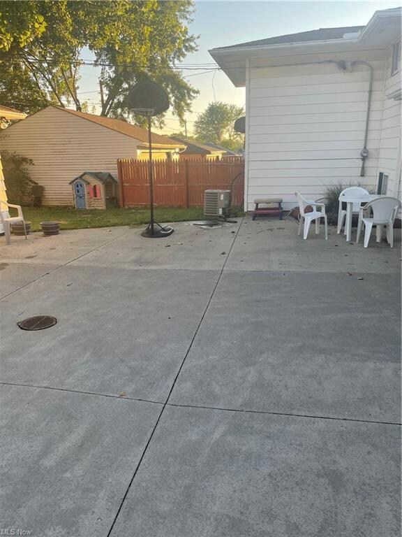 Back yard for relaxing and entertainment