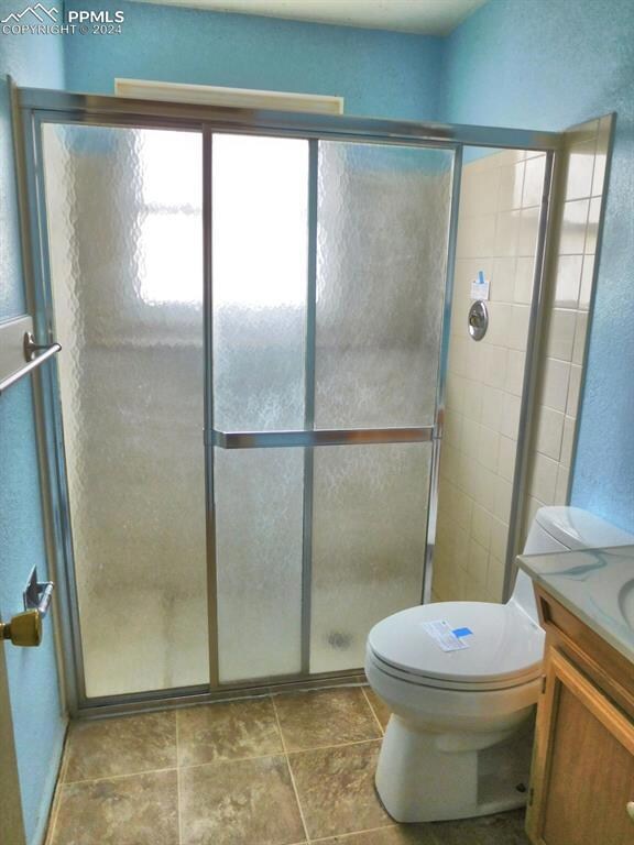 Three-quarter bath on the lower level.
