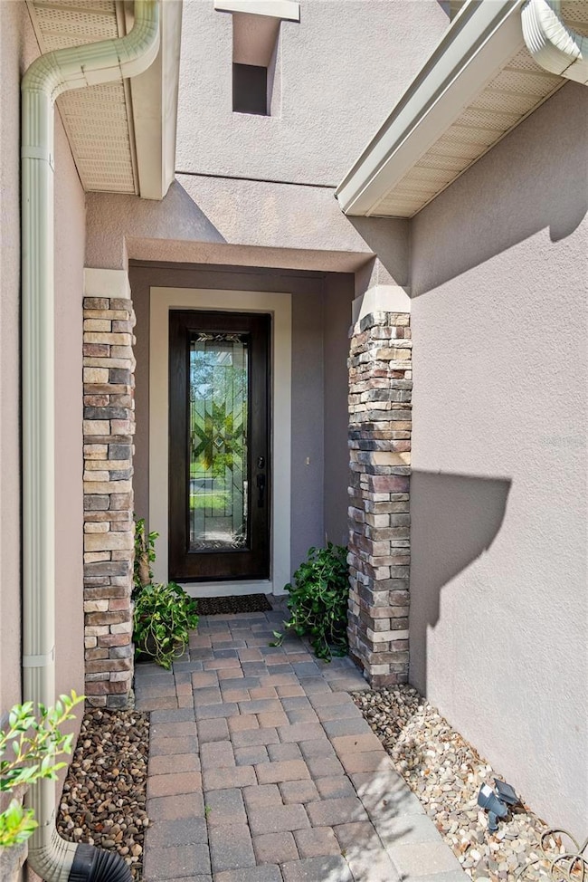 BEAUTIFUL SUNRISE-LIT CUSTOM STAINED GLASS ENTRY DOOR!