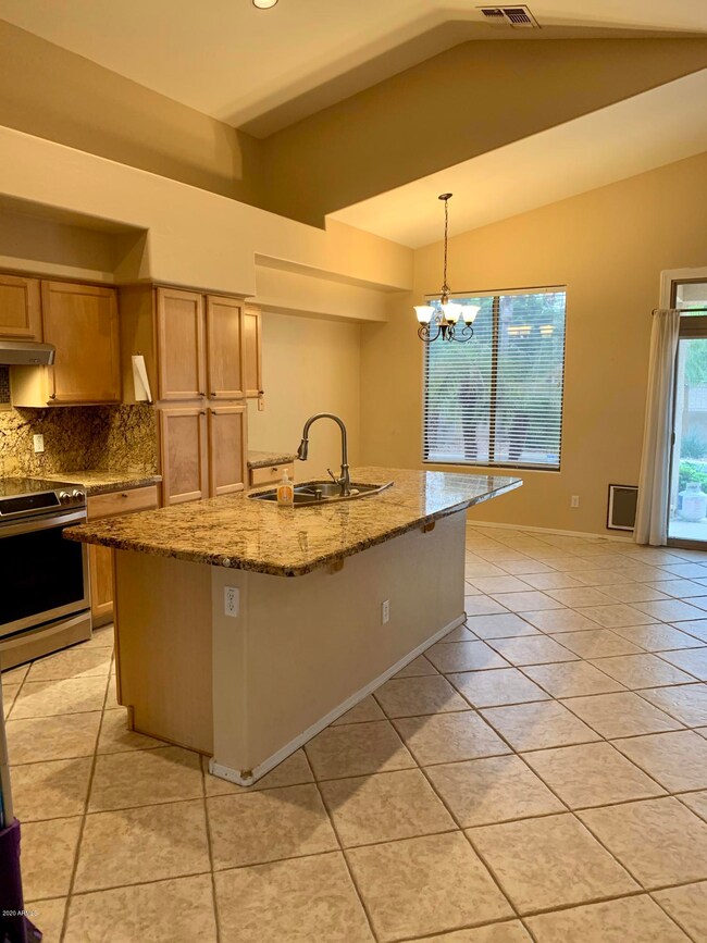 Entering the kitchen & family room