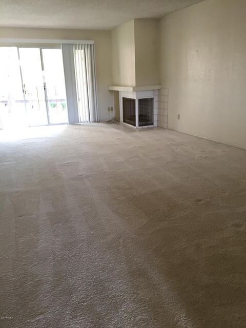 View of great room toward balcony