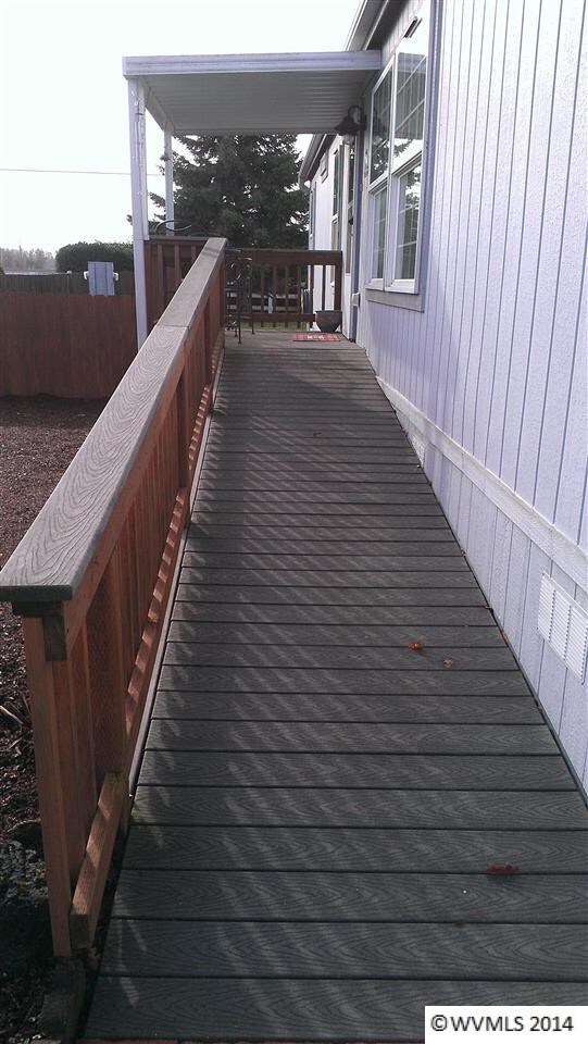 Ramp leading to front door