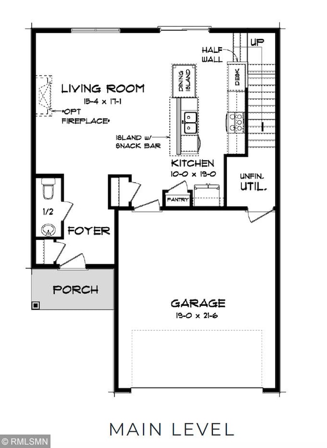 Main Level Floor Plan