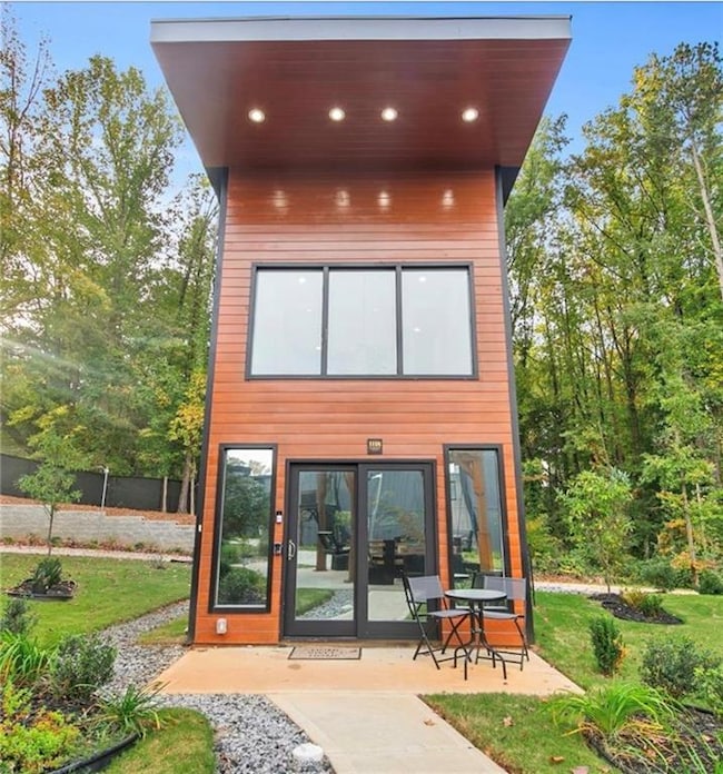 Rear view of property