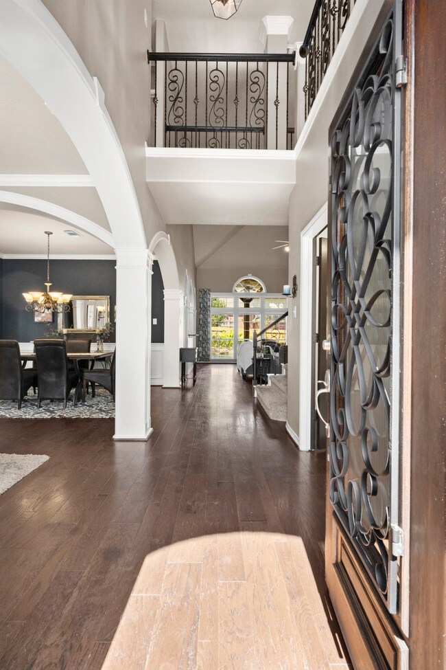 Bright and open entry.