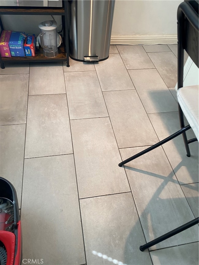 Flooring in kitchen