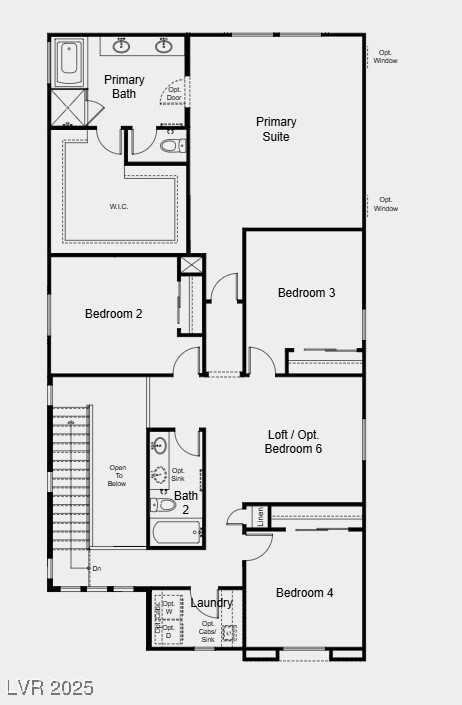 Structural options added include: downstairs bedro
