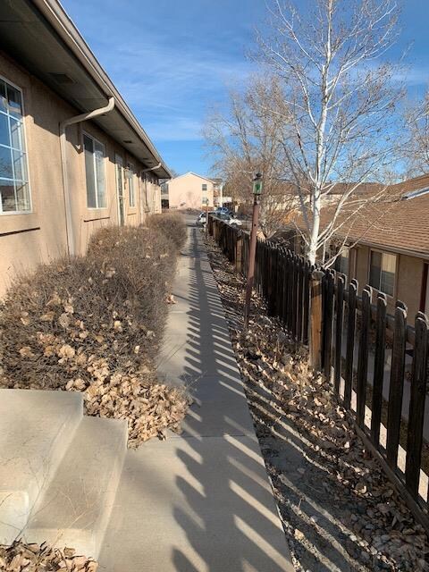 Front sidewalk