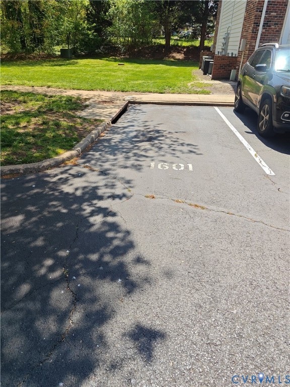 View of uncovered parking lot