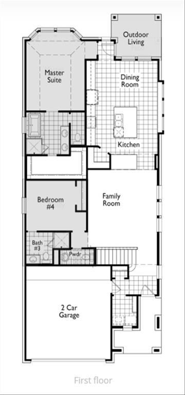 Everleigh First Floor Plan with Options