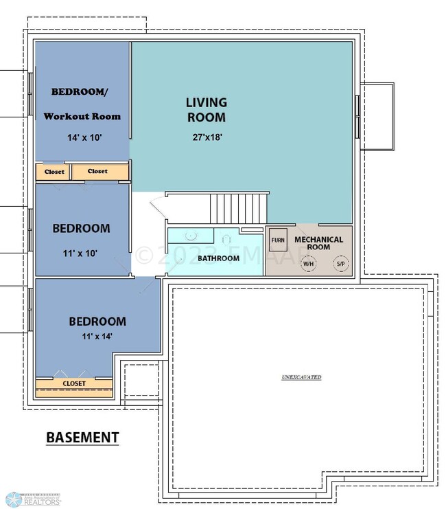 Basement Floor Drawing Dimensions