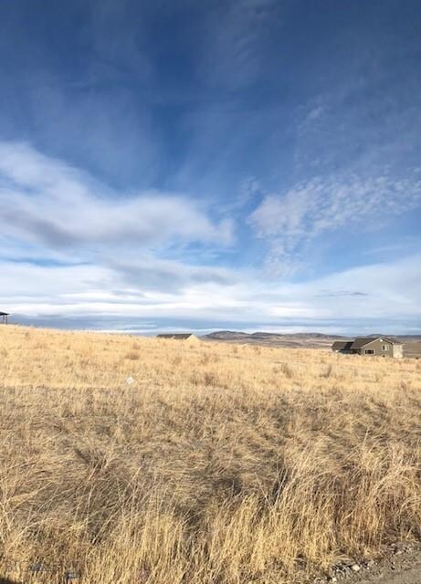 view from the road looking north at the east side