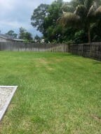 Large back yard