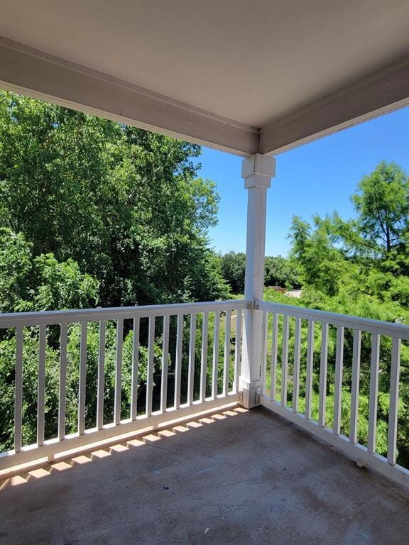 View of patio / terrace featuring a balcony