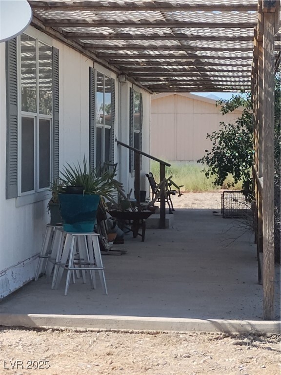 View of patio