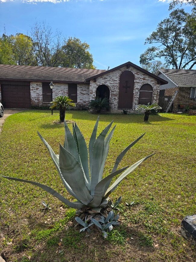 Huge, well-kept front lawn. Easy and ready to deco